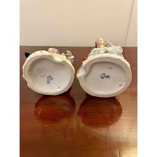 Antique Victorian Sitzendorf Figures, Set of 2 | Chairish