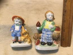 Vintage Pair Occupied Japan 4” Ceramic Porcelain Little Boy Figurines | eBay