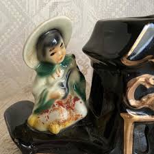 Funky Mid-century Figural TV Lamp Asian Dragon Boat No Shade ...