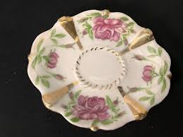 Vinatge Occupied Japan Saucer Floral Pink Rose Gold | eBay