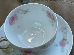 Theodore Haviland Limoges France Tea Cup & Saucer Pink Roses ...