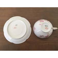 Antique Haviland Limoges Schleiger 228i Pink Roses Flat Tea ...
