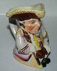 Small vintage ceramic toby pitcher, Japan, 4" | eBay