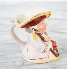 Vintage Toby Jug Creamer Colonial Man in Red & Yellow Made in Japan Collectable | eBay