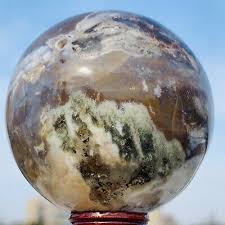 358g Natural Ocean Jasper Quartz Sphere Crystal Sea Stone ...