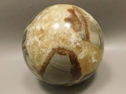 Septarian Nodule Stone 2.3 inch Sphere Ball Polished Rock ...