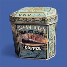 Vintage Coffee Tin Green - Etsy