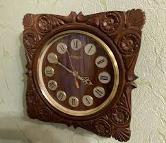 Soviet Clock, Vintage Clock, USSR Clock, Wooden Clock ...