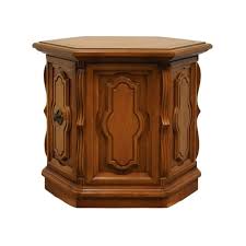 Thomasville Furniture Cote Dor Collection French Regency Style 21x25" Hexagonal Storage End Table 6195-10 | Chairish