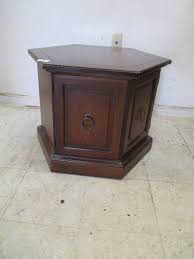 Octagon End Table with Storage | September Consignment Sale | K-BID