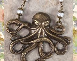 Octopus Garden Handmade Necklace - Etsy