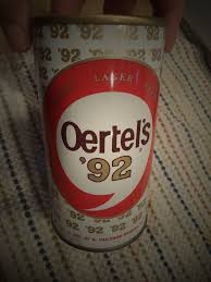 OERTEL'S '92 12 OZ STRAIGHT EDGE STEEL BEER CAN OERTEL ...
