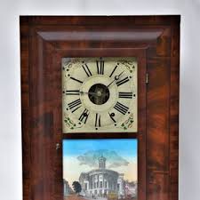 E.C. Brewster Ogee Flame Mahogany 30 Hour Mechanical Shelf/wall Clock, "philadelphia Exchange", 26", Ca 1840s, Restored & Working - Etsy