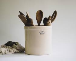 Antique Stoneware Crock With Crown: Farmhouse Kitchen ...