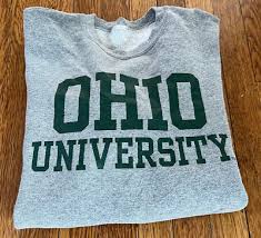 Vintage 90s Ohio University Bobcats NCAA College Gray 1990s Sweatshirt Small | eBay