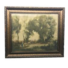 Jean-Baptiste Camille Corot | Art | Antique Jeanbaptiste Camille Corot The Dance Of The Nymphs Framed Landscape Pr | Poshmark