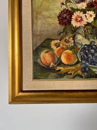 1970's Betty Gossett Impressionist Still Life Oil on Canvas Painting, Framed | Chairish