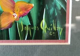 Beautiful Heliconia Painting by Jacques Quillery. Signed. | eBay