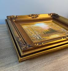 Vintage Original Oil Canvas Art Work Handpainted 1980 ...