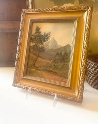 Vintage Framed Oil Painting on Canvas, Signed by Artist, AM ...
