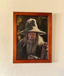 Portrait of Gandalf - Framed Print - Etsy