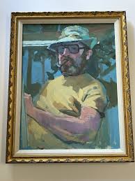 Gerald Spencer Oil Painting Self Portrait California ...