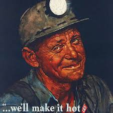Mine America's Coal Painting by Norman Rockwell - Fine Art ...