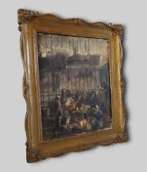 Port Scene The Emigrants Original Post-War Realist Italian ...