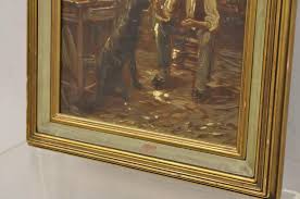 Vintage German Country Gentlemen Woman and Dog Italian ...