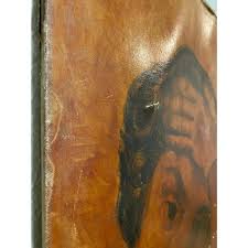 Evocative 1940s Painting of Woman in Ochre Tones For Sale at 1stDibs