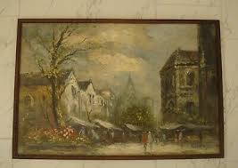 Vintage CAROLINE BURNETT PARIS OIL ON CANVAS V$3,000 | eBay