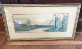 ANTIQUE FOREST RIVER INDIANA HOOSIER PAINTING GOLD FRAMED DRAWING SALON VTG RARE | eBay