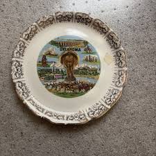 Vintage Oklahoma, The Sooner State, Collector Plate with ...