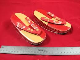 1951 Japan Geta Decorative Wood Shoes | eBay