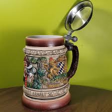 Vintage Ceramic Thewalt German Beer Stein With Pewter Lid ...