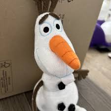 TY Disney Frozen Olaf Beanie Baby. Sparkles 8" Plush Snowman ...