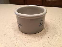 Lambrecht Vintage Stoneware Crock Butter Dairy 3" tall Very ...