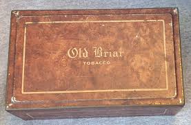 Vintage Old Briar Empty Smoking Tobacco Tin With Hinged Lid ...