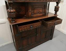 19th Century Arts & Crafts Gothic Carved Oak Court Cupboard ...