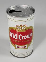 Vintage Old Crown Beer 12oz Straight Steel Beer Can Peter Hand | eBay