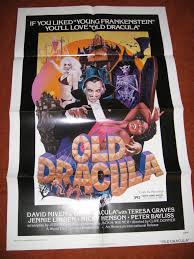 OLD DRACULA original MOVIE POSTER 1975 horror vampire black ...