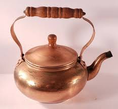 Vintage 1980s Copper Plated Teapot Kettle Cover, Handle ...
