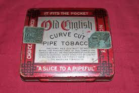 Old English Curve Cut Pipe Tobacco Vintage Pocket Tin Box Holder American Co | eBay