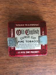 Pair of Old English Curve Cut Pipe Tobacco Tins - Etsy