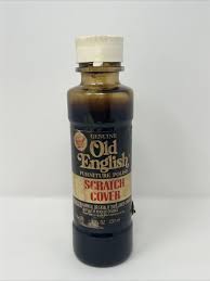 Vintage Old English Furniture Polish Scratch Glass Bottle ...