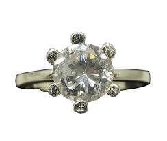 Handmade Sterling Silver Engagement Ring With Cubic Zirconia ...