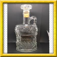 Bottle Decanter Decorative Vintage OLD FORESTER Embossed Swirls c.1950 – JAMsCraftCloset