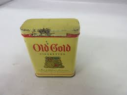 VINTAGE ADVERTISING EMPTY OLD GOLD CIGARETTE ...
