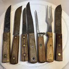 Vintage Carbon Steel Chef Knife - Etsy New Zealand