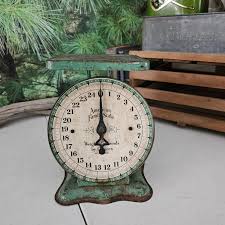 1950s Green & White American Family Scale With Black Needle and Numbers Farmhouse Kitchen Decor #3968 - Etsy